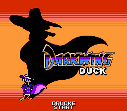 Darkwing Duck title screen for NES
